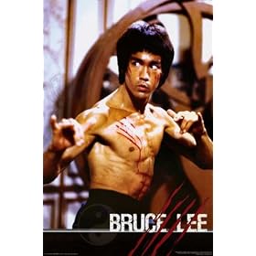 Bruce Lee Action Scratch 24x36 Poster