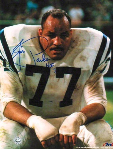 Jim Parker Autographed Baltimore Colts 8x10 Photo Inscribed 