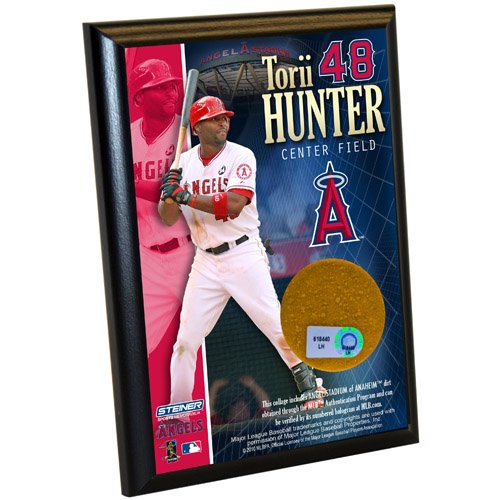 MLB Los Angeles Angels Torii Hunter Angels 4-by-6-Inch Dirt Plaque