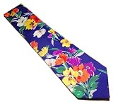 Polo Ralph Lauren Purple Label Floral Italy Silk Tie Blue Orange Green Yellow Flower
