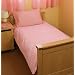Pink Gingham cot bed /junior duvet set