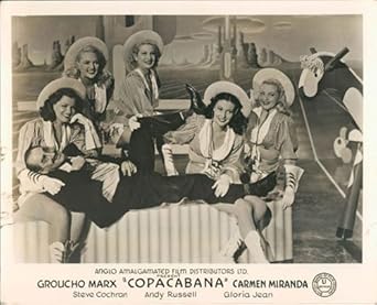 COPACABANA GROUCHO MARX GLORIA JEAN 1947 LOBBY CARD