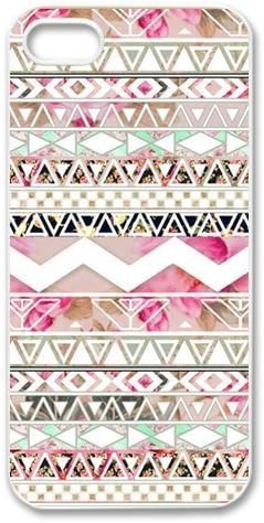 Sanstyle Custom Girly Floral Tribal Andes Aztec Printed HARD Cases Protector Snap On For Iphone 5