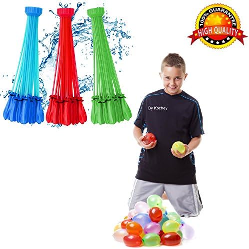 zuru bunch o balloons water balloon maker more than 100 balloons in 60 seconds its one of the best outdoor games/toys for 2,3,4 years old, kids, adults ,Total 113 pieces 3 Bunches Quick &amp; Easy Refill