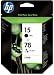 HP Original 15/78 Combo-pack Ink Cartridges (1 Black, 1 Tri-colour)