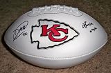 DEXTER MCCLUSTER SIGNED AUTOGRAPHED KANSAS CITY CHIEFS LOGO FOOTBALL W/ HOLOGRAM + COA