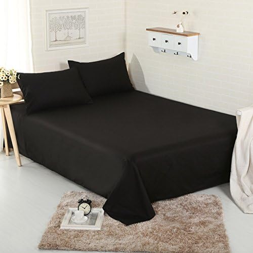 cotton sheets/Single solid color twin sheet-F 140x230cm(55x91inch)