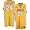 adidas Los Angeles Lakers #24 Kobe Bryant Gold Home Swingman Basketball Jersey (Small)