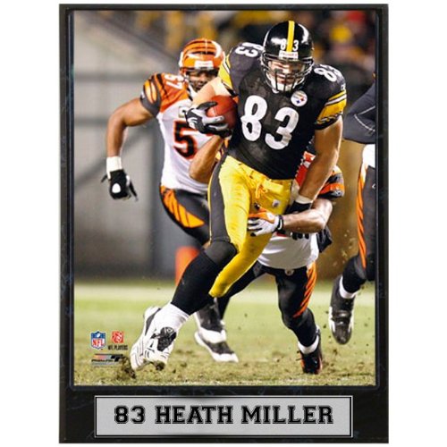 Encore Select 510-FBPIT83 Pittsburgh Steelers Heath Miller 9x12 Plaque