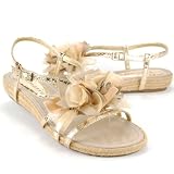 Produkt-Bild: TAMARIS Damen Sommer Sandalette, Reptilpr&auml;gung, gold