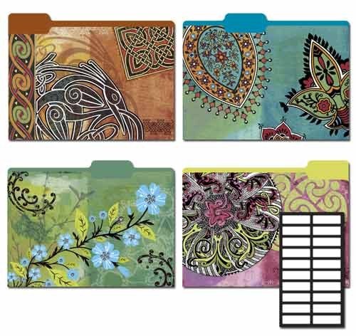 Karen Foster Design Decorative File Folders Mystique, 8 Folders