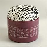 JewelryKeepsakeTrinketBoxesAfricanArtSpottedRoundGiftIdeas