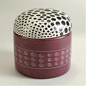 Jewelry Keepsake Trinket Boxes African Art Spotted Round Gift Ideas