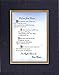 GoodOldSaying - Poem for Bereavement - A Letter from Heaven Poem on 11 x 14 inches Double Beveled Matting (Black On Gold)