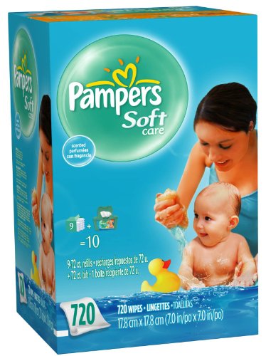 Pampers Soft Care Baby Wipes Refill 720ct. --