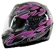 Vega V-Tune Pink Rock On Graphic Small Bluetooth Full Face Helmet