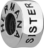 Authentic CHAMILIA Sterling Chamilia GE-13 SISTER HERMANA Bead fits Pandora Biagi Bracelet Gift Boxed!