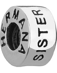 Authentic Chamilia Sterling Silver Charm "Sister" GE-13