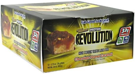 Pure Protein Revolution High Protein Triple Layer Bar, Chocolate Peanut Caramel - 2.75Ounce, 12 Ea