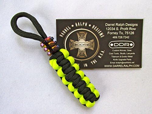 DDR Darrel Ralph L6 Bright Titanium MEGA Bead Rainbow* Glow in the Dark Lanyard