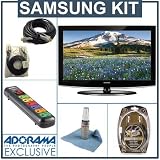 Samsung LN-37A450 37 LCD HDTV w/ 10,000:1 Contrast Ratio, Black kit,(with 6' HDMI Male to HDMI Male Cable, 6' RCA to RCA Component Video Super Cable, 6' Digital Audio Optical Super Cable, Monster Screen Clean, Monster AV 600 6-Outlet PowerStrip with Surge Protection - 555 Joules)