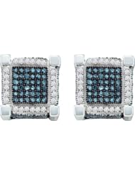 1.05CTW DIAMOND MICRO PAVE EARRINGS