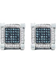 1.05CTW DIAMOND MICRO PAVE EARRINGS