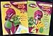 Set of 2 Lets Learn with Barney Workbooks with Stickers thumb