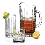 8 pc. Crystal Delight Beverageware plus Bonus Matching Pitcher by