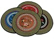 Chinese round embroidery, hand embroidered - various color backgrounds, 10"D