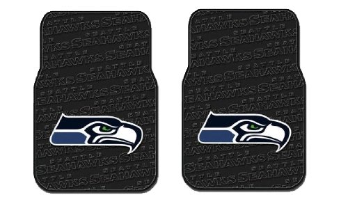 Rubber Front Floor Mats - NFL Football - Seattle Seahawks - Pair