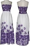 FUN & FLIRT Long Floral Strapless Dress