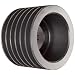 Martin Conventional Taper Bushed Sheave, A/B Belt Section, 6 Grooves, Class 30 Gray Cast Iron