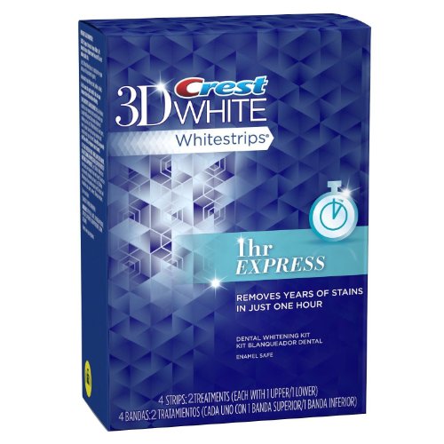 Crest 3d White 1-Hour Express Teeth Whitening Strips 2 Count (2 treatment) Crest 3d White 1-Hour Express Teeth Whitening Strips 2 Count (2 treatment)