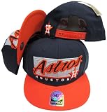 Houston Astros Two Tone Plastic Snapback Adjustable Plastic Snap Back Hat / Cap