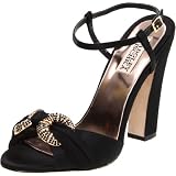 Badgley Mischka Platinum Womens Jeweled Sandal