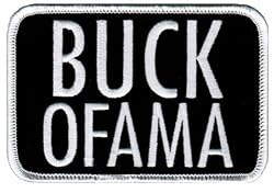 Buck Ofama Iron-On Patch Anti Barack Obama Emblem Political Embroidered Joke Gift