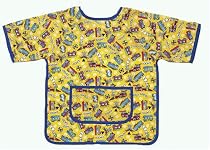 Mullins Square Choo-Choo Print Paint Smocks Size - 2T to 4T