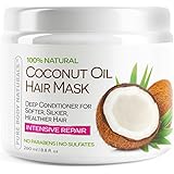 Pure Body Naturals Coconut Oil Hair Mask, 8.8 oz