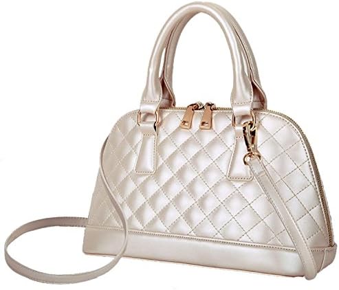 Miss Ying Women Pearl Quilted Pearly Luster PU Leather Evening Shoulder Handbags