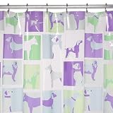 Dogs Shower Curtain and Hook Set