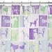 Dogs Shower Curtain and Hook Set