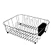 Rubbermaid Antimicrobial Dish Drainer, Large, Black 1858913