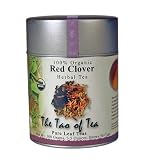 The Tao Of Tea Herbal Tea Red Clover, 100% Organic, 3.5-Ounce Tin  (Pack of 3)