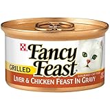 Fancy Feast Gourmet Cat Food, Grilled Liver and Chicken Feast in Gravy, 3-Ounce Cans (Pack of 24)