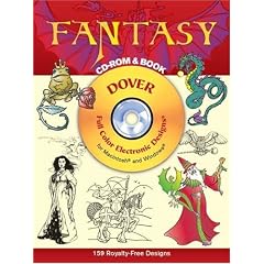 Fantasy CD-ROM and Book (Electronic Clip Art)