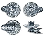 8 Fancy Silver Filligree Candle Clips ~ Made in Germany