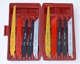 10 Pc Reciprocating Saw Blade Tool set & Case