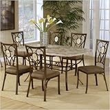 Brookside 5 Piece Rectangular Oval Back Dining Set
