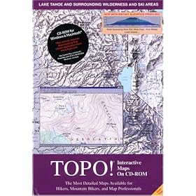 Lake Tahoe and Surrounding Wilderness and Ski Areas